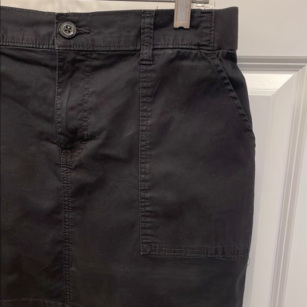 Lee Black Mini Pencil Skorts Elastic Waist Pockets - Picture 3 of 14